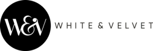 White & Velvet Footer Logo