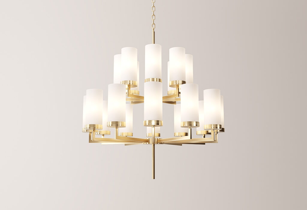Rochelle Gold Chandelier